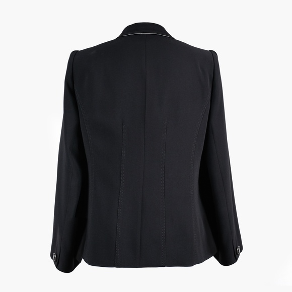 BASLER Black Jacket with Patent Leather Trim - Picture 3 of 13